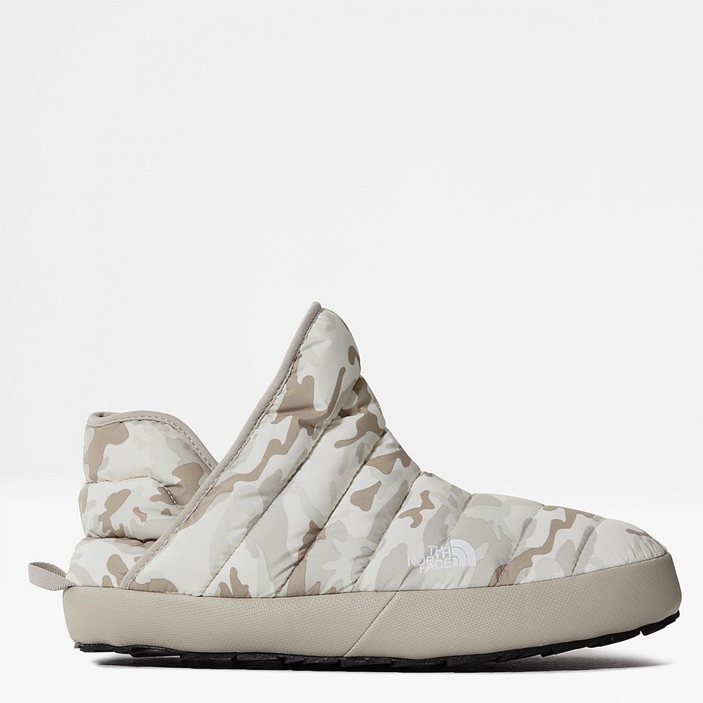 The North Face Mules Mens Australia - The North Face Thermoball™ Traction Bootie White Camo Print /